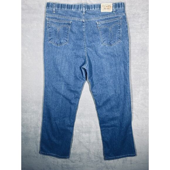 Vintage Levi's Ankle Jeans Mens 42 X 32 Denim Medium Wash High Rise Straight Leg - Picture 2 of 11